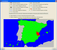 Mapa emplazamiento de provincias